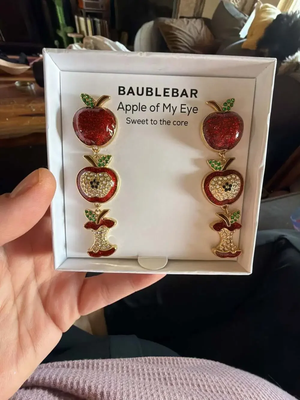 Baublebar Apple of My Eye Sweet to the Core Triple Apple Drop Earrings